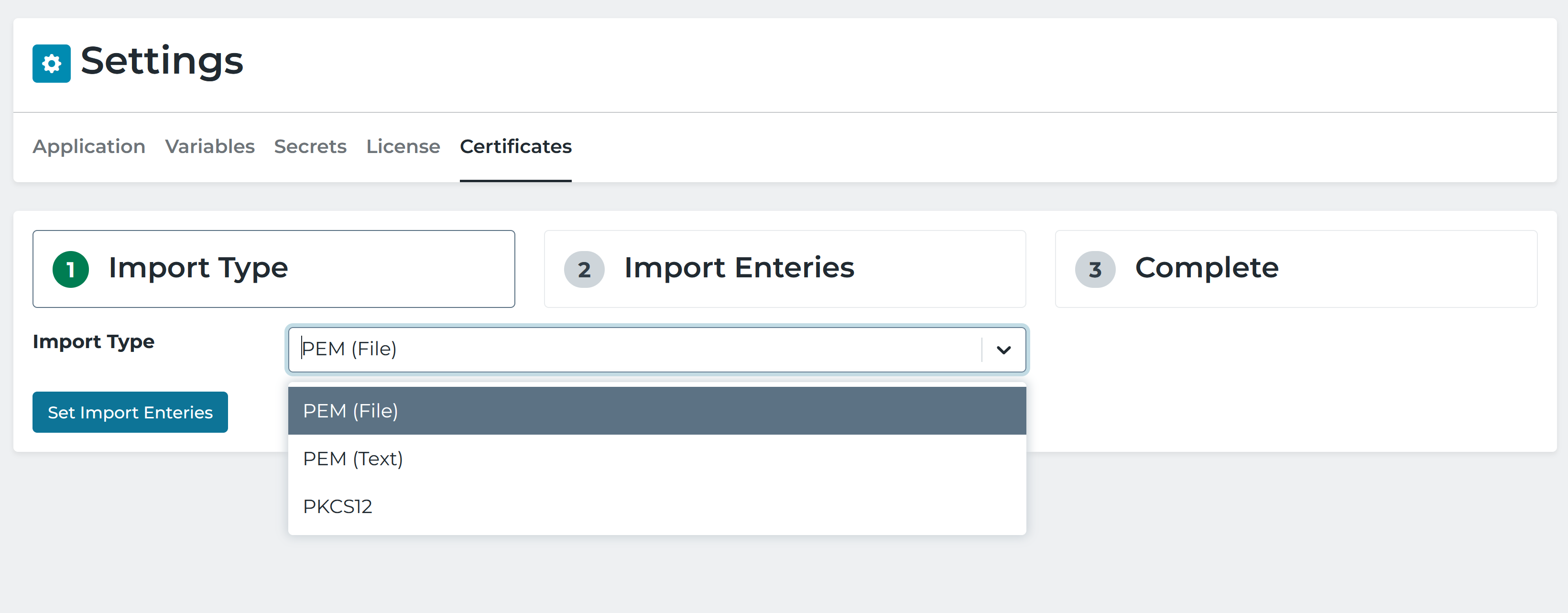 Upload Selector