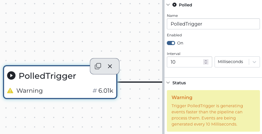 Polled Trigger Warning State