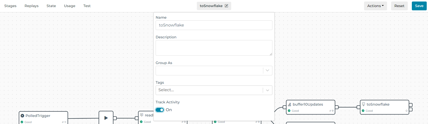 Enable Track Activity